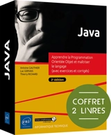 Java : apprendre la programmation orientée objet et maîtriser le langage (avec exercices et corrigés) : coffret 2 livres - Luc Gervais
