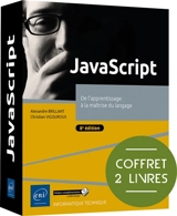 JavaScript : de l'apprentissage à la maîtrise du langage : coffret 2 livres - Christian Vigouroux