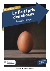 Le parti pris des choses - Francis Ponge