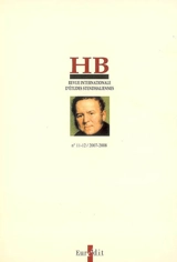 HB, revue internationale d'études stendhaliennes, n° 11-12. Stendhal, Mérimée et les écrivains romantiques : le sang, la violence et la mort : colloque, INHA-Sorbonne, 5 et 6 octobre 2007