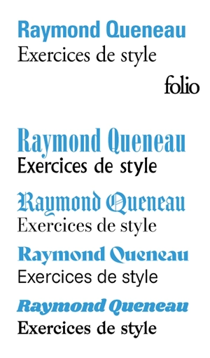 Exercices de style - Raymond Queneau