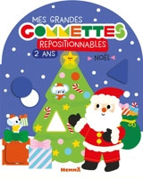 Mes grandes gommettes repositionnables : 2 ans : Noël (Père Noël)