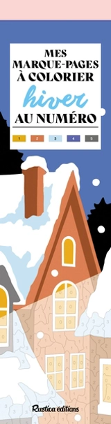 Hiver : mes marque-pages à colorier au numéro - Marica Zottino