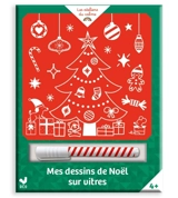 Mes Dessins de Noël sur vitres : pochette avec feutre craie