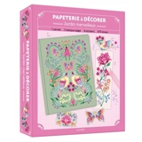 Papeterie à décorer : jardin merveilleux : coffret avec accessoires - Leslie Wedeux