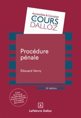 Procédure pénale - Edouard Verny