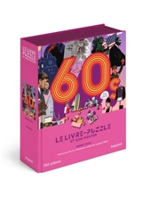 Livre-puzzle Années 60 : Puzzle 750 pièces adulte, coffret CADEAU vintage années 1960 avec son poster et références cultes - Pob