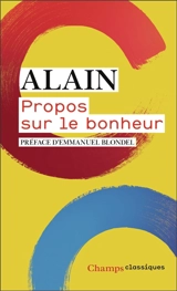 Propos sur le bonheur - Alain