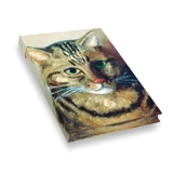 Chats dans la peinture : carnet effet soie