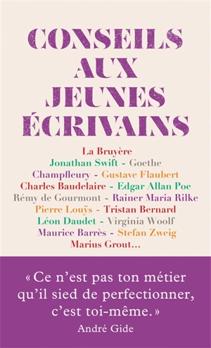 Conseils aux jeunes écrivains