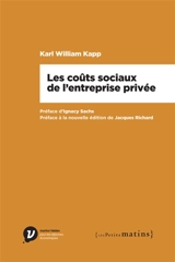 Les coûts sociaux de l'entreprise privée - Karl William Kapp