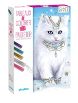 Chats scintillants : tableaux à colorier et à pailleter - Kylheis