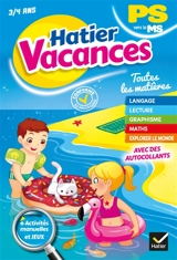 Hatier vacances, PS vers la MS, 3-4 ans - Eliane Spampinato