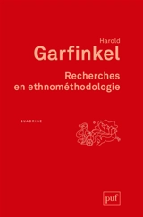 Recherches en ethnométhodologie - Harold Garfinkel