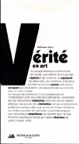 Vérité en art - Philippe Sers
