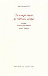 Un manque criant de conscience civique - Mostafa Nissaboury