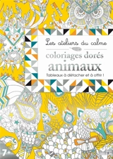 Coloriages dorés animaux : tableaux à détacher et à offrir ! - Little Madi
