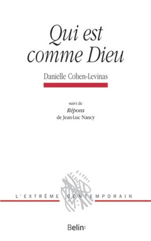 Qui est comme Dieu. Répons - Danielle Cohen-Levinas