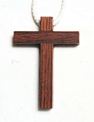 croix palissandre 1 7x5cm.