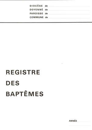 Registre de baptême : B2