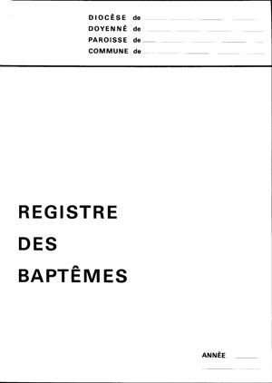 Registre de baptêmes : B4