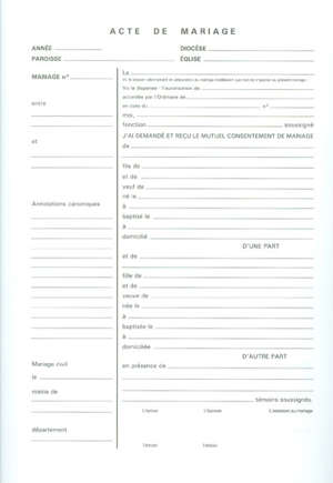 Mariage : 16 pages