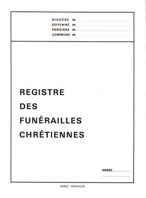 Registre funérailles - Collectif