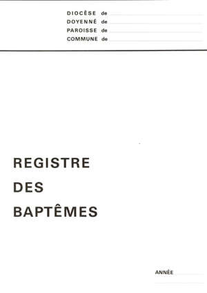 Registre baptême 1 - Collectif