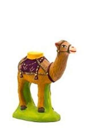 Santon Chameau Debout Violet 7 cm - CARBONEL