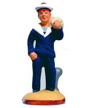 Santon Marin bleu 7 cm - CARBONEL