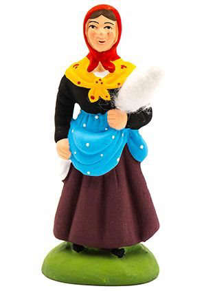 Santon Fileuse 7 cm - CARBONEL