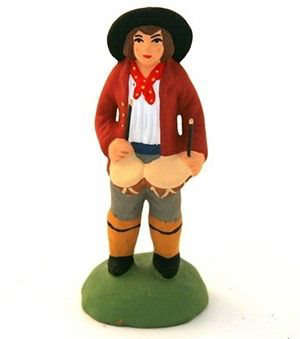 Santon Joueur de tympanon 7 cm - CARBONEL