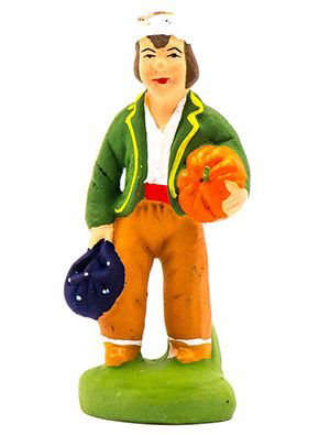 Santon Enfant aux fruits 7 cm - CARBONEL