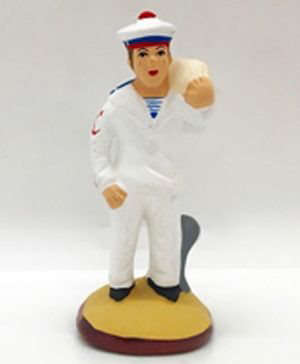 Santon Marin blanc 7 cm - CARBONEL