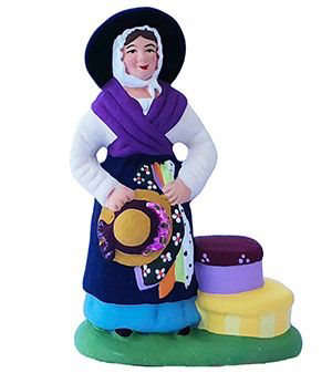 Santon Chapelière 7 cm - CARBONEL