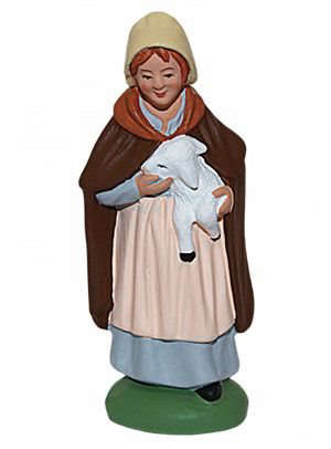 Santon Jeune bergère 7 cm - ESCOFFIER