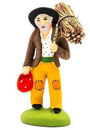 Santon Homme au fagot 7 cm - CARBONEL