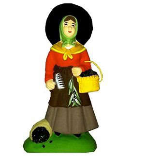 Santon Cueilleuse d'olives 7 cm - CARBONEL