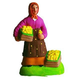 Santon Marchande de citrons 7 cm - CARBONEL