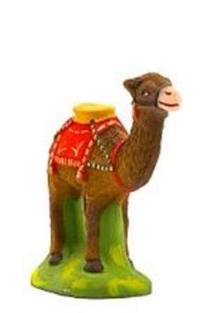 Santon Chameau Debout Rouge 7 cm - CARBONEL