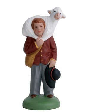 Santon Homme et Mouton 7 cm - ESCOFFIER