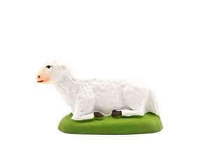 Santon Mouton Couché 7 cm - CARBONEL