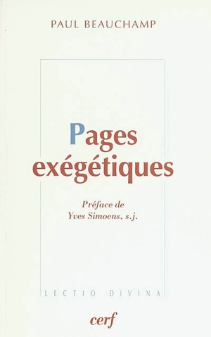 Pages exégétiques - Paul Beauchamp