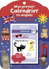 Mon premier calendrier en anglais : 2017-2018 - Isabelle Parisot