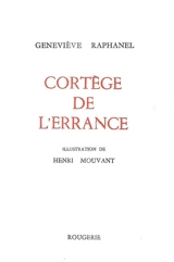 Cortège de l'errance - Geneviève Raphanel