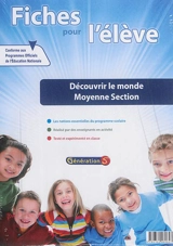 Evolu fiches. Découvrir le monde en moyenne section - Génération 5