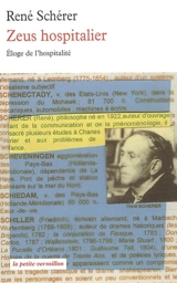 Zeus hospitalier : éloge de l'hospitalité : essai philosophique - René Schérer