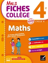 Maths 4e, cycle 4