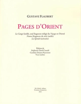 Pages d'Orient - Gustave Flaubert