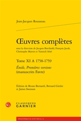 Oeuvres complètes. Vol. 11 A. 1758-1759 - Jean-Jacques Rousseau